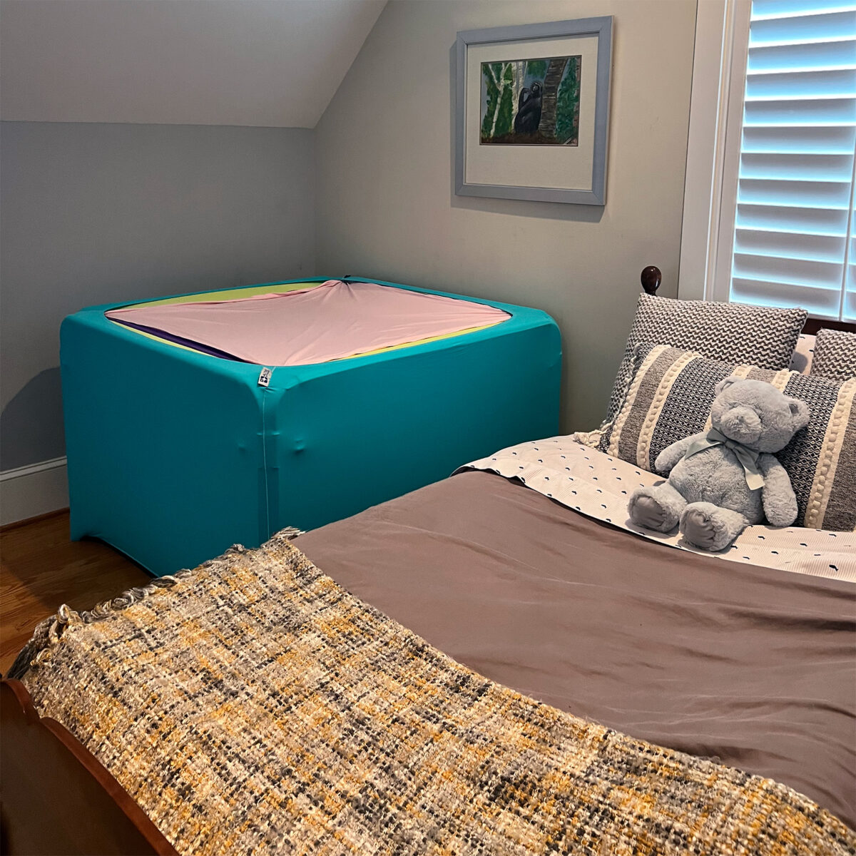 Boundex Cuddle Box shown in a bedroom