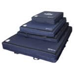 Multiple sizes of the Pit Pillow, stacked on top of each other.