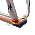 A photo of the end of the Laser Balance Beam Hammock suspended.