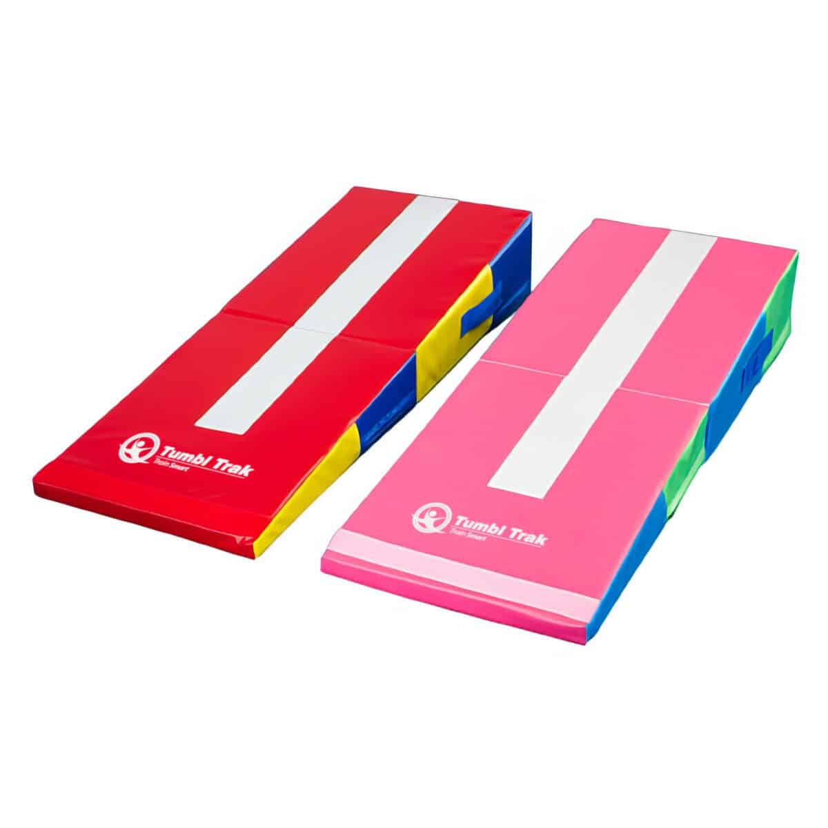 A photo of two Folding Mini Ramps showing both design schemes.