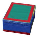 A photo of the bottom of the Folding Mini Ramp, showing Velcro on all sides.