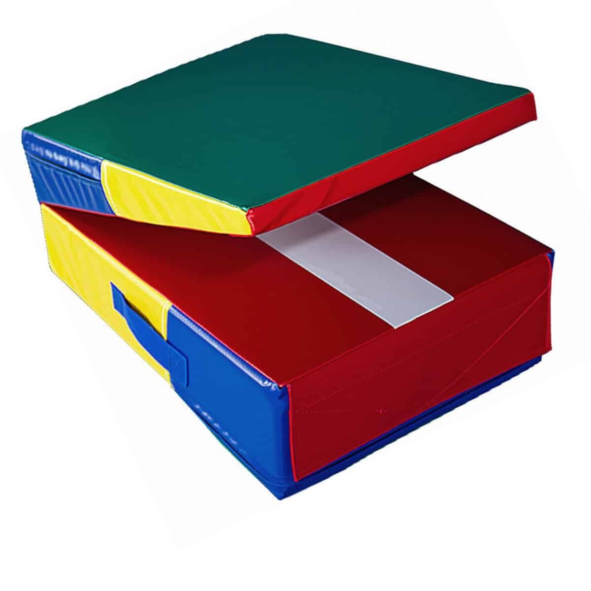 A photo of the Folding Mini Ramp in a partially folded position.