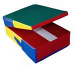 A photo of the Folding Mini Ramp in a partially folded position.