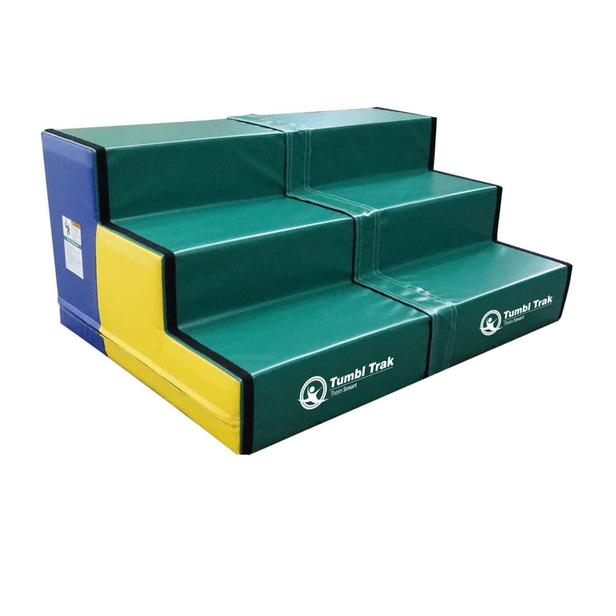 A photo showing two Tumbl Trak Steps attached side-by-side using the Velcro connectors.