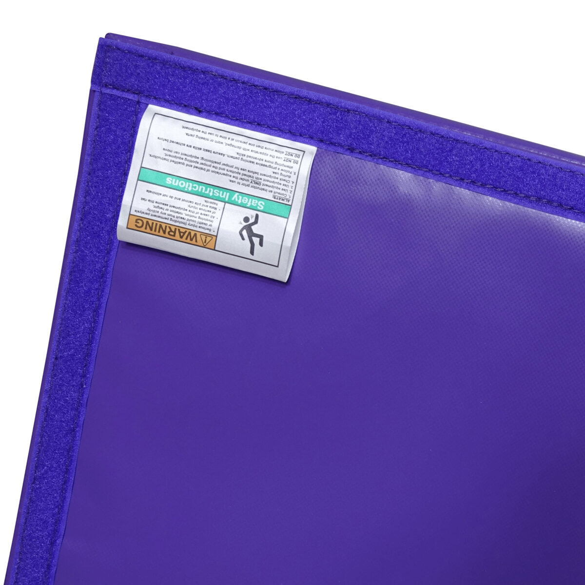 A closeup of the bottom of a Build-A-Mat, showing the velcro at the edges.